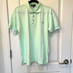 Polo by Ralph Lauren. Size XL. Mint green with navy polo horse
